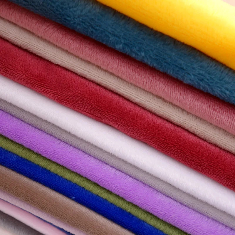 Tikuv uchun minky matolar DIY qoʻlda tayyorlangan uy toʻqimachilik oʻyinchoq mato peluş patchwork mato qattiq uslubda metr boʻyicha sotiladi
