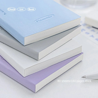 Minimalist Strip Shape Planner Notebook Rangli gorizontal Kawaii uslubida kundalik rejalashtirish ijodiy dizayn