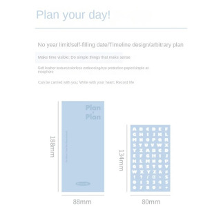 Minimalist Strip Shape Planner Notebook Rangli gorizontal Kawaii uslubida kundalik rejalashtirish ijodiy dizayn