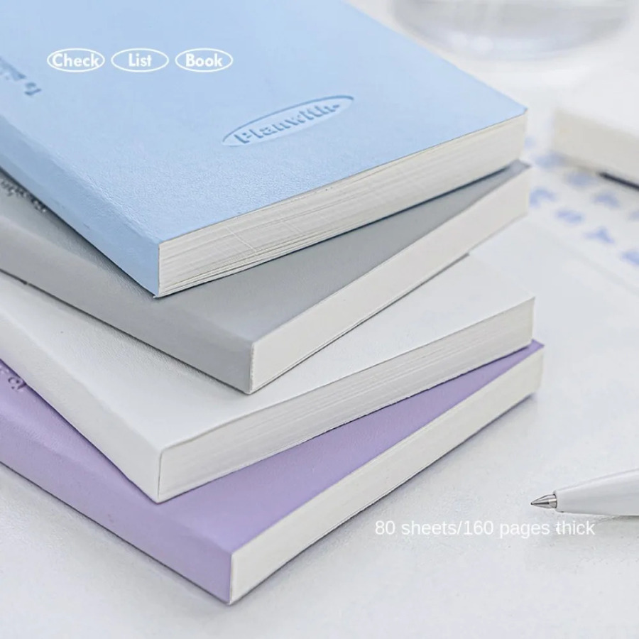 Minimalist Strip Shape Planner Notebook Rangli gorizontal Kawaii uslubida kundalik rejalashtirish ijodiy dizayn