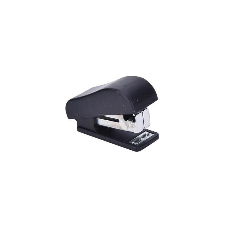 Plastmassa mini stapler kantselyariya toʻplami, 50 dona shtapel, aksessuarlar bilan yoqimli qogʻoz stapler ofis mini korter papkasi