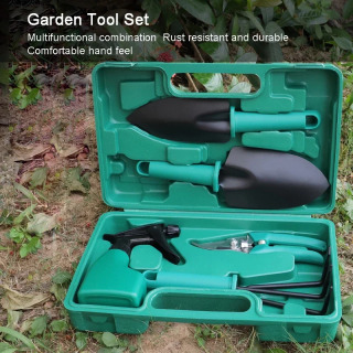 For Tool Set, 5-Piece Garden Utensil Sets, Home Gardening And Planting, Vegetables Growing Supplies, Horticultural Shovel Box