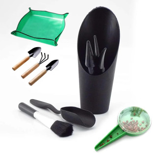 Наборы инструментов для садового кашпо, цветочный горшок «сделай сам», детский поднос в горшке, лопата, грабли для бонсай, суккуленты, пересадка, посева рассады