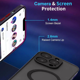 Магнитный чехол для мобильного телефона с подставкой для iPhone 17 16 Pro Max 15 14 Plus 13 12 11, полупрозрачный чехол с подставкой
