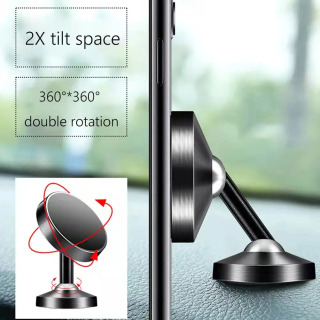 Magnit avtomobil telefoni ushlagichi mobil telefon stendi GPS 360° aylanishni qoʻllab-quvvatlaydi iPhone 14 13 12 Pro Xiaomi Huawei Samsung
