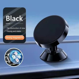 Magnit avtomobil telefoni ushlagichi mobil telefon stendi GPS 360° aylanishni qoʻllab-quvvatlaydi iPhone 14 13 12 Pro Xiaomi Huawei Samsung черный