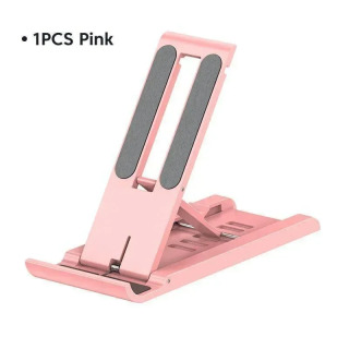 Katlanadigan ish stoli telefon ushlagichi, portativ mini mobil telefon stend, telefonni qoʻllab-quvvatlash telefon ushlagichi Розовый