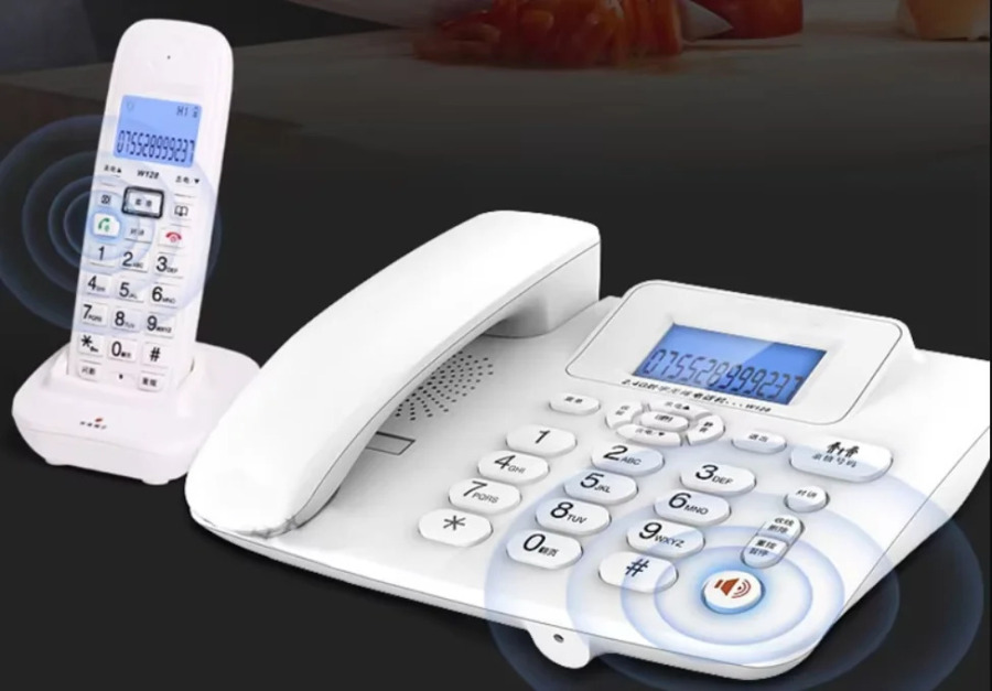 2,4G simli telefon - Simsiz 2-4 javob mashinasi, 300 m masofa, simsiz telefon
