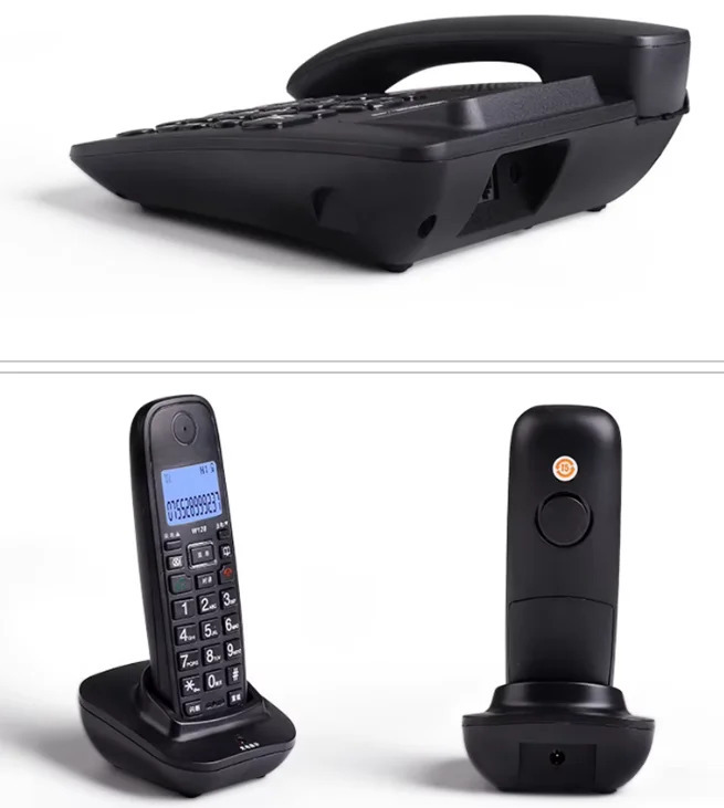 2,4G simli telefon - Simsiz 2-4 javob mashinasi, 300 m masofa, simsiz telefon