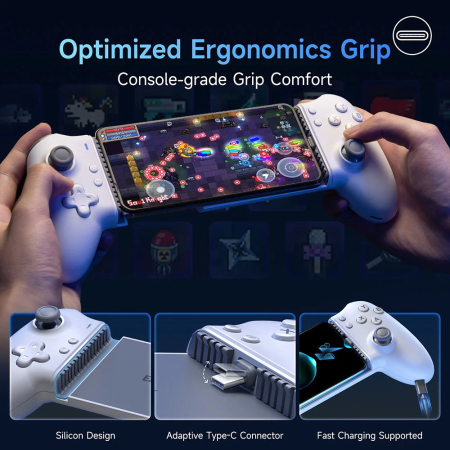Игровой контроллер EasySMX M15 для мобильных телефонов, Type-C, с датчиками Холла, для Android и iPhone 15/16, облачных игр, Xbox Game Pass