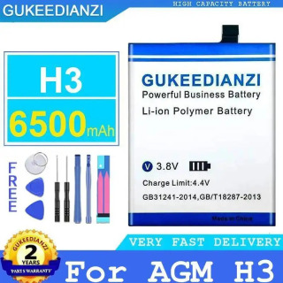 Экологически чистая батарея для мобильного телефона AGM H3, 6500 мАч
