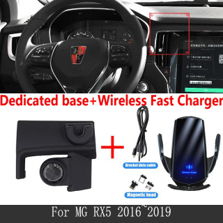 Автомобильный держатель для телефона MG RX5 2016 2017 2018 2019 Беспроводная зарядка кронштейн с вентиляционным отверстием автомобильные аксессуары для Iphone Оранжевый