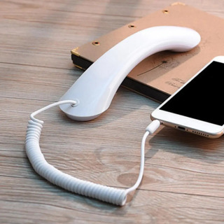 Telefon apparati, bazali retro telefon apparati, 1 m gacha kabel, mobil telefonlar va kompyuterlar uchun 3,5 mm razʻem