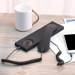 Telefon apparati, bazali retro telefon apparati, 1 m gacha kabel, mobil telefonlar va kompyuterlar uchun 3,5 mm razʻem