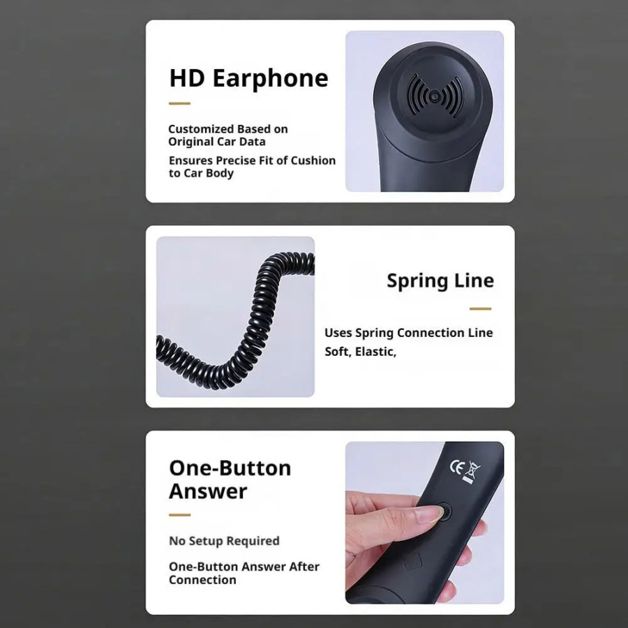 Telefon apparati, bazali retro telefon apparati, 1 m gacha kabel, mobil telefonlar va kompyuterlar uchun 3,5 mm razʻem