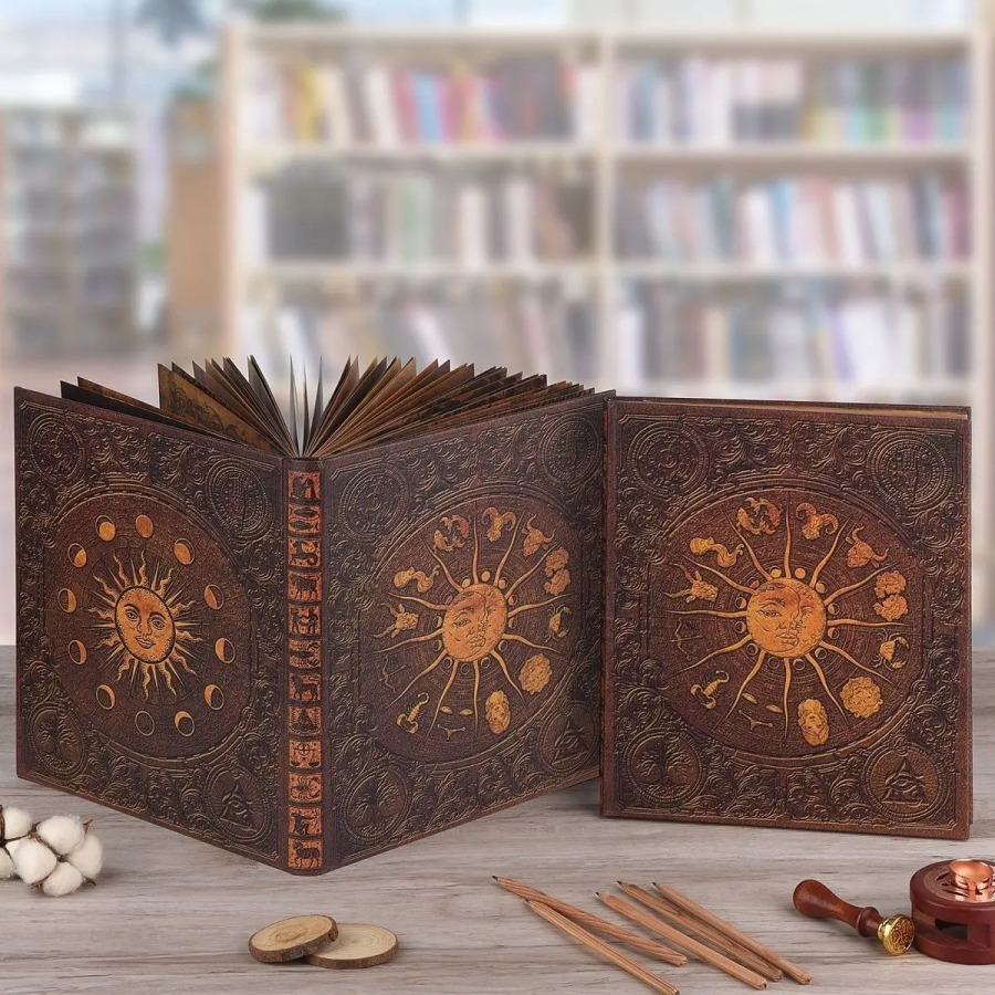 Блокнот в стиле ретро, дневник, бухгалтерская книга, книги «Волшебство и колдовство»