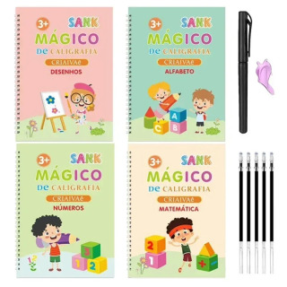 Sehrli portugal xattotlik yozuvi kitobi Montessori ishchi kitobi bolalar uchun qayta foydalanish mumkin boʻlgan oʻquv oʻyinchoq xattotlik yozish amaliyoti uchun