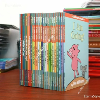 25 библиотека/набор Kawaii An Elephant and Piggies Book Интересная история Детская картинка Английская библиотека Детские обучающие игрушки Libros