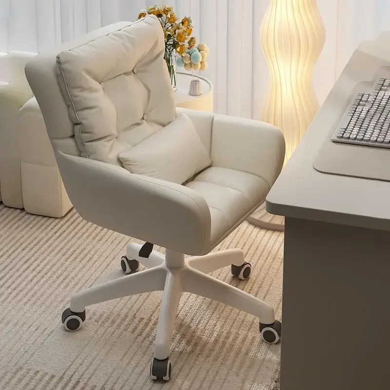 Comfortable Sedentary Home Study Chair Dormitory Desk Girls' Bedroom Makeup Chair Office Lift Swivel Chair