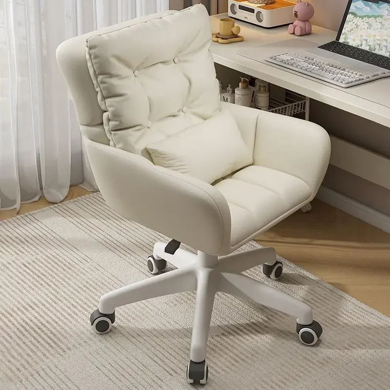 Comfortable Sedentary Home Study Chair Dormitory Desk Girls' Bedroom Makeup Chair Office Lift Swivel Chair