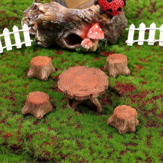 Miniatyura stullari Stol Mini skameykali park stul haykalchalari Mikro manzara Peri bogʻi dekorasi Qoʻgʻirchoq uyini bezash Bonsai bezaklari