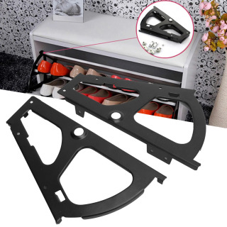 Mebel Mebel tortmasining ilgagi Sovuq haddelenmiş poʻlatdan yasalgan mebel Aylanadigan tokchali armatura Qora poyabzal shkafi aylanadigan raf