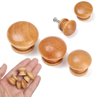 Cupboard Hardware Dresser Cabinet Wardrobe Pulls Furniture Fitting Cabinet Pulls Door Handle Drawer Knob Natural Wooden