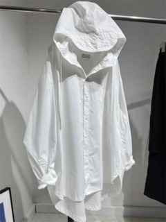 Модные женские топы, блузки большого размера, женская одежда, Blusas Mujer De Moda, рубашка с капюшоном и длинными рукавами, повседневное белое базовое пальто Бежевый XXXL