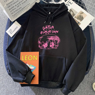 Ayollar kiyimlari 2024/2025 Smile World Tour Porter Robinson multfilm bosma qalpoqli Sudaderas Para Mujer Kawaii Grafik top