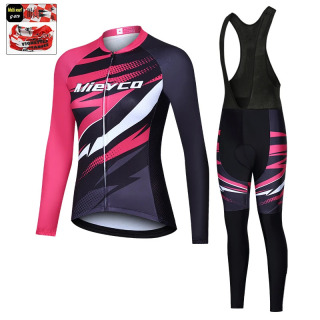 Ayollar Velosiped kiyimlari Bahorgi Kuz Ochiq Tracksuit Jersi Yoʻl Velosipedi Kiyimlari Ayollar Kiyimi Velosiped Aksessuari разноцветный XS