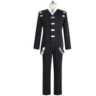 Anime erkaklar kostyumi Cosplay Maka uniform Albarn Cosplay libosi oʻlim Halloweni bolalar Rojdestvo toʻplami Evans uniforma paltosi черный XS