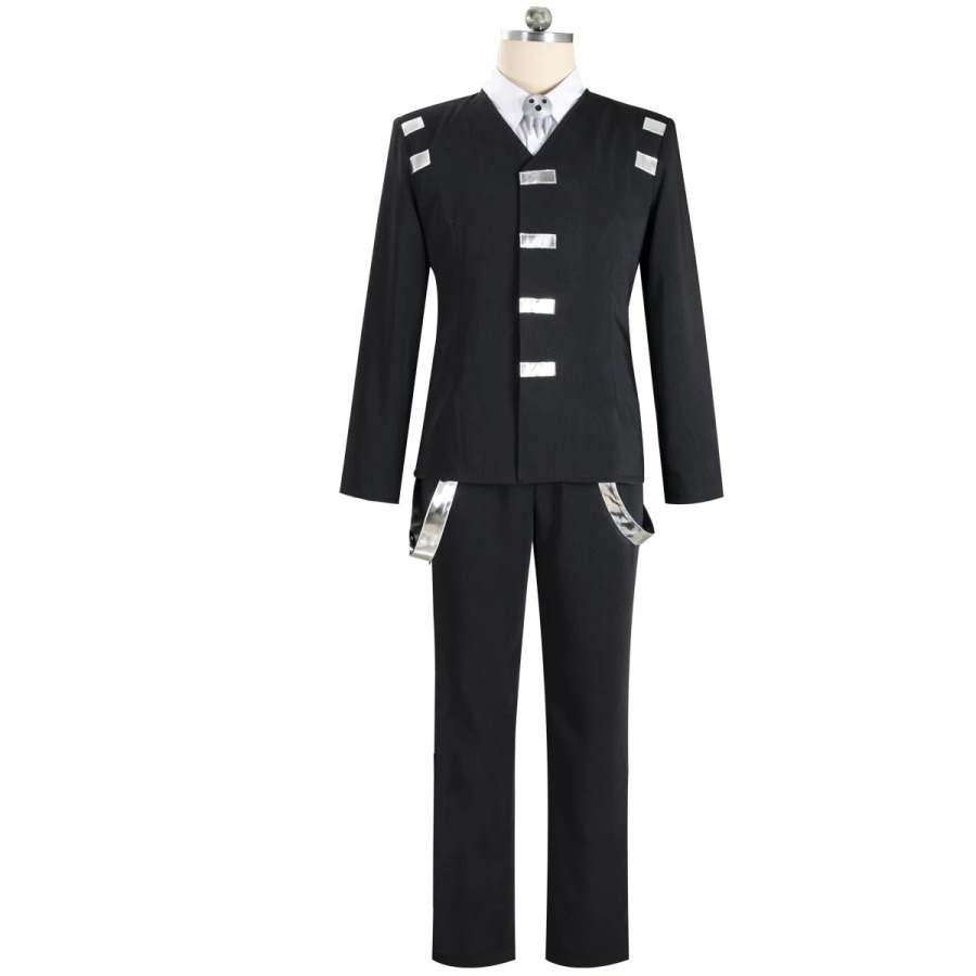 Anime erkaklar kostyumi Cosplay Maka uniform Albarn Cosplay libosi oʻlim Halloweni bolalar Rojdestvo toʻplami Evans uniforma paltosi