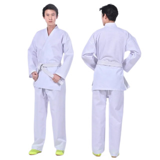 Karate kostyumi Jeet Kune Do taekvondo kostyumi Kattalar va bolalar uchun neytral karate uskunasi uzun yengli Gi formasi