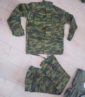 Rus kamuflyaj formasi erkaklar kostyumiga kurtka va shim kiradi 97 Vintage Flora Jungle shim зеленый Один размер