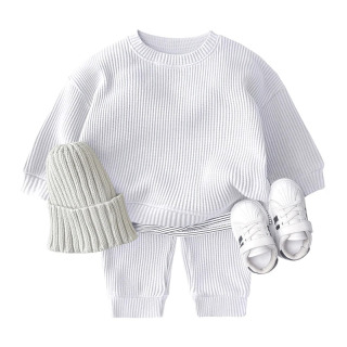 Bolalar kiyimlari toʻplamlari Qizlar uchun sport kostyumlari Paxta trikotaj kazak toʻplamlari Tops+shimlar Oʻgʻil bolalar kiyimlari erkin yangi tugʻilgan chaqaloq kiyimlari