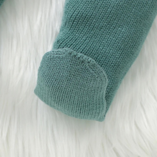 Комплект детской одежды, вязаный модный однотонный теплый свитер для младенцев, брюки, леггинсы, осенний пуловер с длинными рукавами для новорожденных девочек и мальчиков, брюки из 2 предметов
