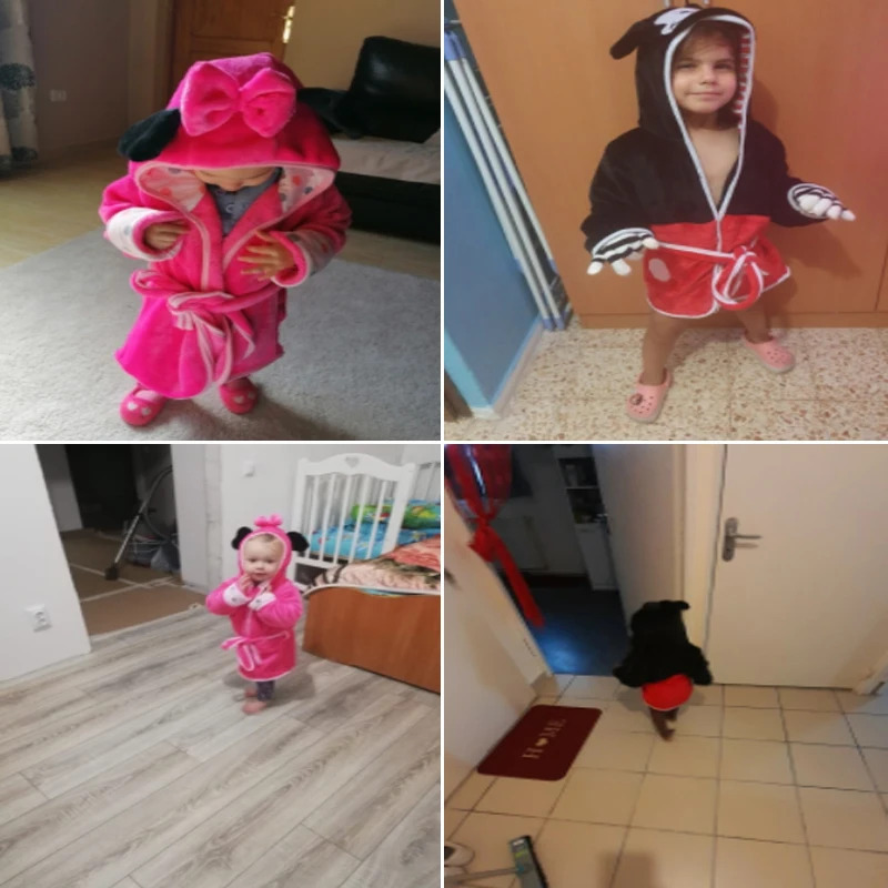 Kichkintoy oʻgʻil qizlar liboslari Yoqimli bolalar xalati, uzun yengli qalpoqli bolalar kiyimlari Kichkintoylar tungi koʻylagi Kichkintoylar romperlari