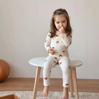 Oʻgʻil bolalar uchun qizlar kiyimlari toʻplami 1-6 yoshli paxta goʻdaklari uchun uy kiyimlari Kundalik shim kostyumlari Bolalar uchun 2 qismli pijama toʻplami