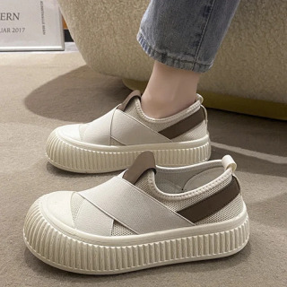 Ayollar poyafzallari 2025 Slip On Ayollar Krossovkalari Qulay Platforma Poyafzallari Klassik Ayollar Vulkanizatsiyalangan Poyafzallar Yozgi Yangi Zapatillas Mujer