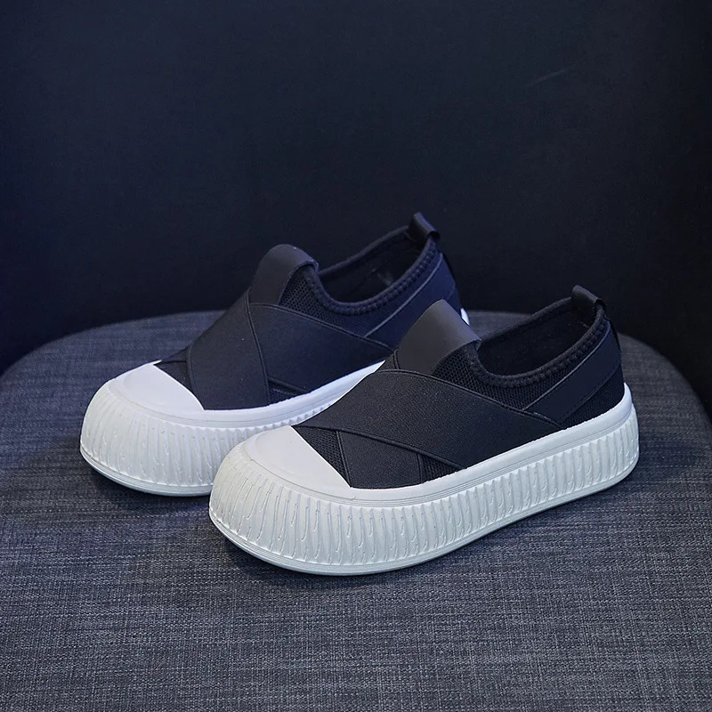 Ayollar poyafzallari 2025 Slip On Ayollar Krossovkalari Qulay Platforma Poyafzallari Klassik Ayollar Vulkanizatsiyalangan Poyafzallar Yozgi Yangi Zapatillas Mujer