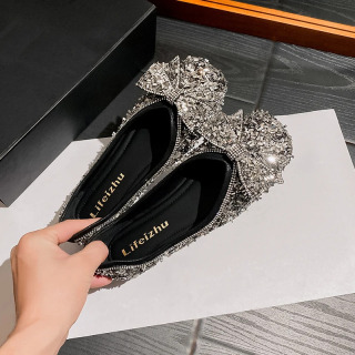 Nafis kamon payetli ayollar poyafzallari Ayollar uchun kundalik poyafzallar Moda toʻrtburchaklar tekisliklari hashamatli dizaynerlik poyabzallari Zapatos Mujer
