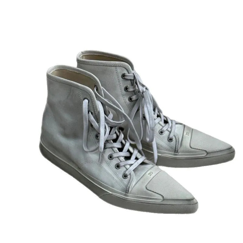 Женские белые модные кеды ручной работы, унисекс, из парусины, Zapatillas De Mujer