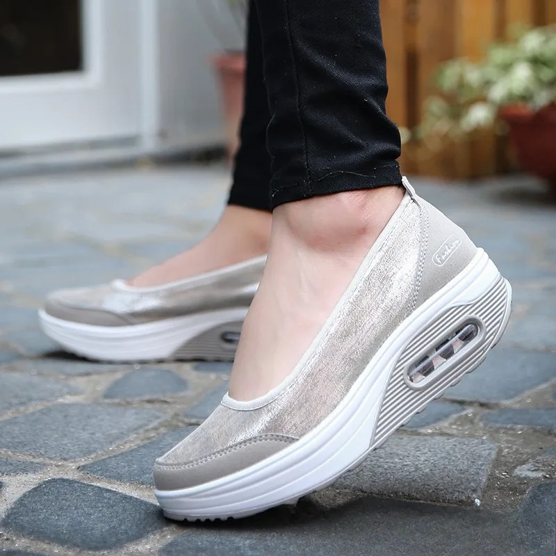 2025Yangi Ayollar Poyafzallari Moda Slip On Poyafzallari Qulay Slip On Loafers Ayollar Platforma Poyafzallari Zapatos Mujer
