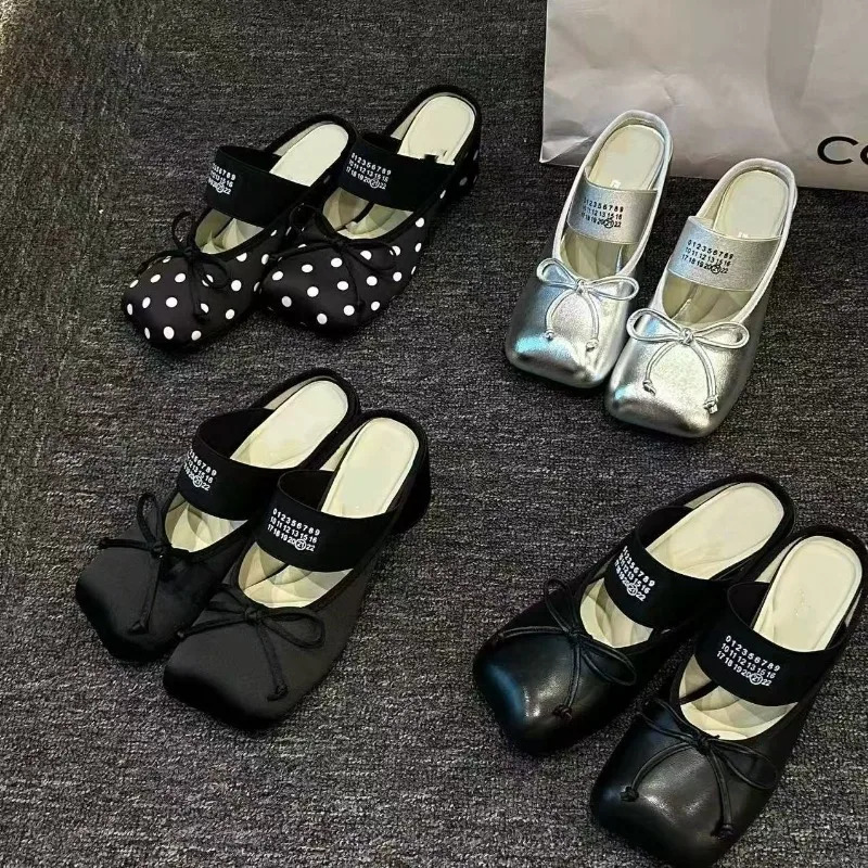 Ayollar poyafzallari 2026: Yangi Retro Mary Jeyn Chunky Heel yopiq oyoqli xachirlar