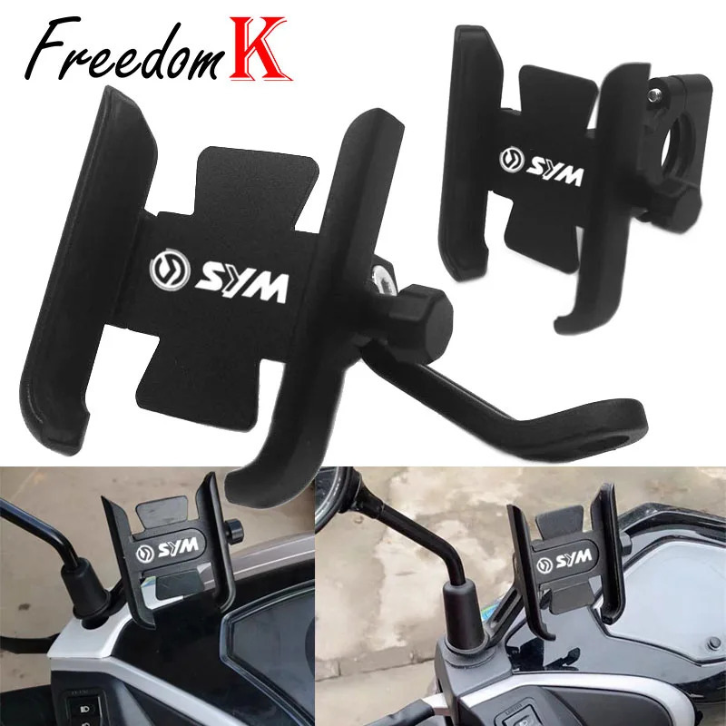 Аксессуары для держателей для телефона на мотоцикле для SYM JP150 GR125 fiddle FNX150 maxsym 400i 600i, высококачественный алюминиевый держатель для мобильной подставки