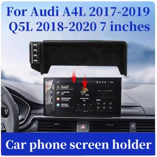 Audi A4L 2017-2019 Q5L 2018-2020 uchun avtomobil uyali telefon ushlagichi 7 dyuymli ekranli simsiz zaryadlovchi simsiz quvvatli telefon aksessuarlari