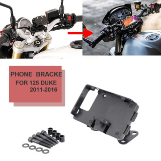 Yangi 125 Duke 2011-2016 2015 2014 2013 2012 mototsikl aksessuarlari qora mobil telefon ushlagichi GPS stend braketi