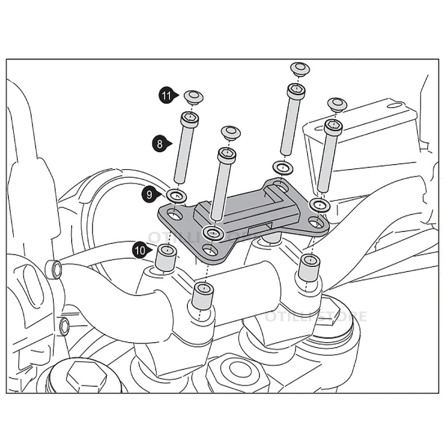 Yangi 125 Duke 2011-2016 2015 2014 2013 2012 mototsikl aksessuarlari qora mobil telefon ushlagichi GPS stend braketi
