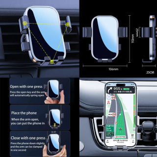 Ford EcoSport 2018~2023 Avtomobil uyali telefon ushlagichi (8 dyuym) Aksessuarlar GPS kronshteri navigatsiya stendi Avtomatik