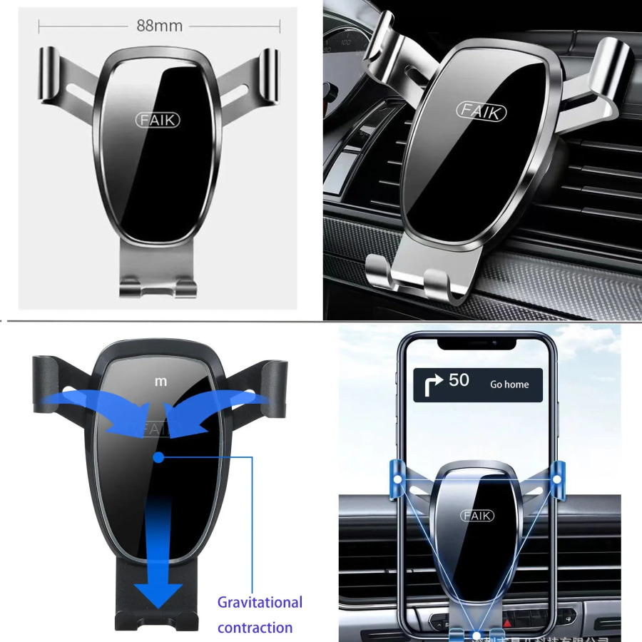 Ford EcoSport 2018~2023 Avtomobil uyali telefon ushlagichi (8 dyuym) Aksessuarlar GPS kronshteri navigatsiya stendi Avtomatik